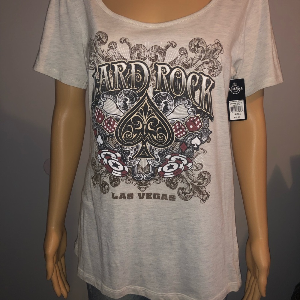 Hard Rock Cafe Las Vegas Graphic Tee - White